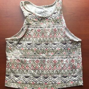 Patterned Crop Top